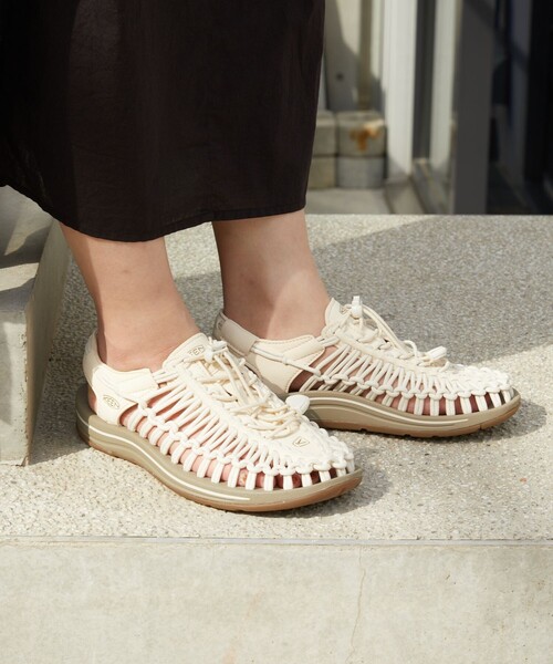 「FREAK'S STORE」 「KEEN」フラットサンダル 24.0cm ブラウン レディース