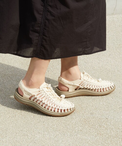 「FREAK'S STORE」 「KEEN」フラットサンダル 24.0cm ブラウン レディース