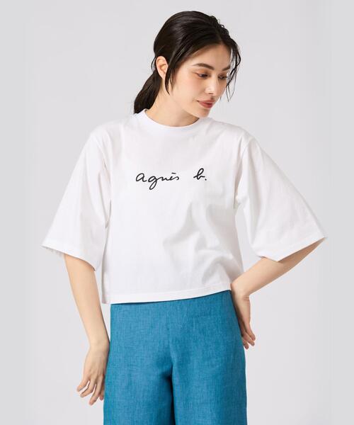 「agnes b.」 半袖Tシャツ 2 ホワイト レディース_画像6