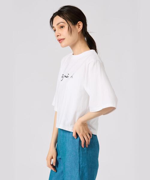 「agnes b.」 半袖Tシャツ 2 ホワイト レディース_画像7