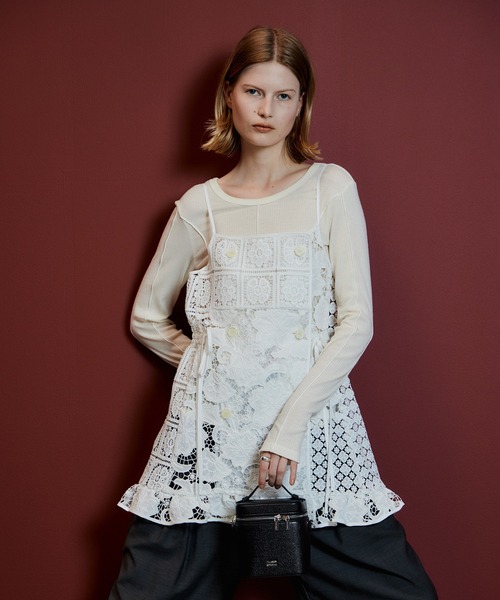 MAISON SPECIAL（メゾンスペシャル） チュニック Lace Apron Tunic