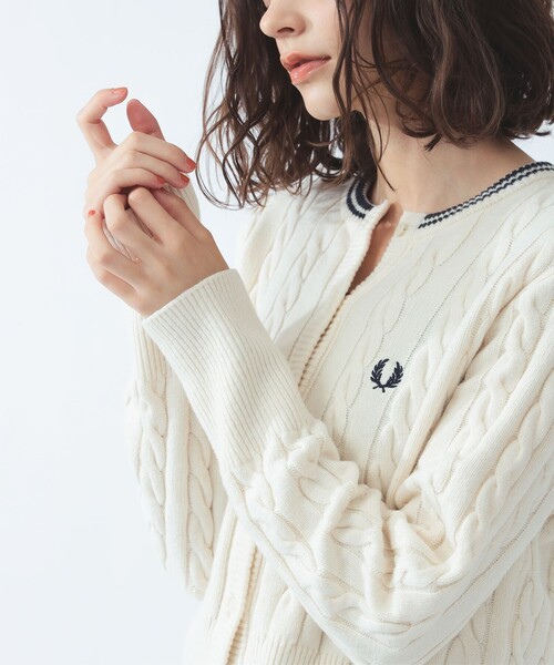 Ray BEAMS（レイ ビームス） カーディガン 「別注」FRED PERRY