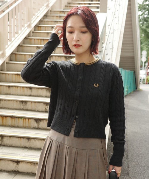 Ray BEAMS（レイ ビームス） カーディガン 「別注」FRED PERRY × Ray