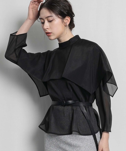 「RAW FUDGE」 長袖ブラウス M ブラック レディース_画像6