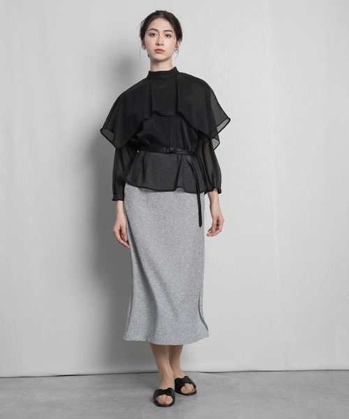 「RAW FUDGE」 長袖ブラウス M ブラック レディース_画像7
