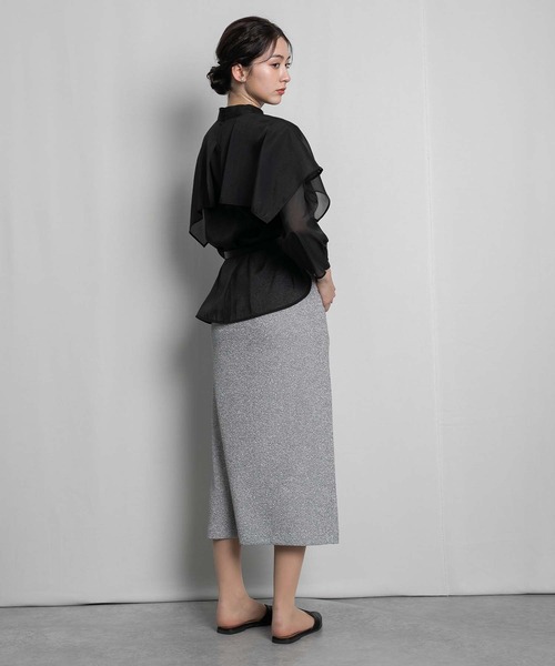 「RAW FUDGE」 長袖ブラウス M ブラック レディース_画像8