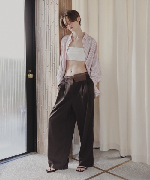 「Aunt Marie's」 長袖シャツ FREE ブルー レディース_画像5