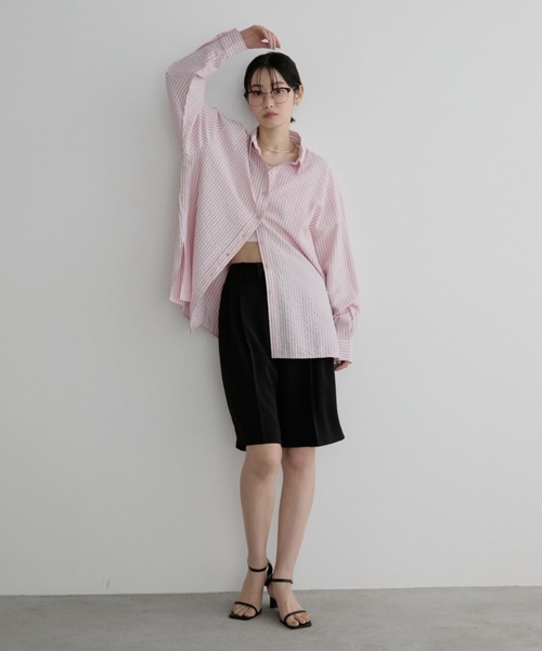 「Aunt Marie's」 長袖シャツ FREE ブルー レディース_画像7