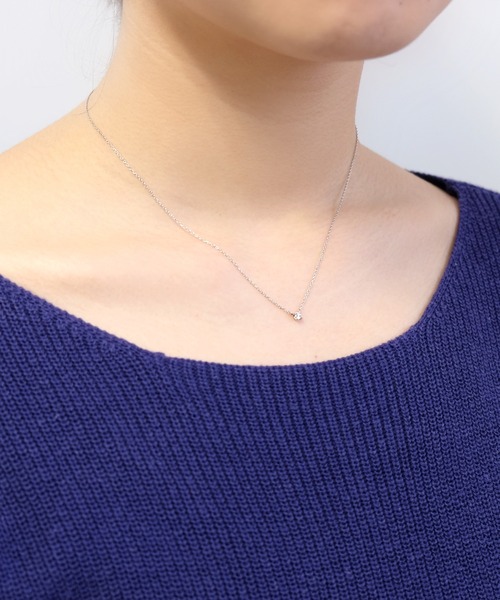 VENDOME AOYAMA ネックレス エクセレントカット0.08ctダイヤモンド 