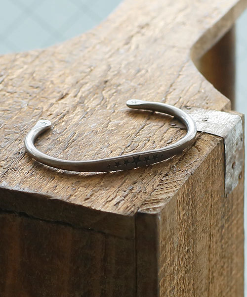 amp japan バングル Large Star Hammered Bangle -wide-(ラージ