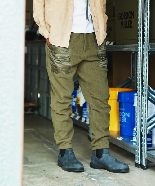 FR2G カーキ フリースパンツ FREAK'S STORE/リラックスフィット ニット