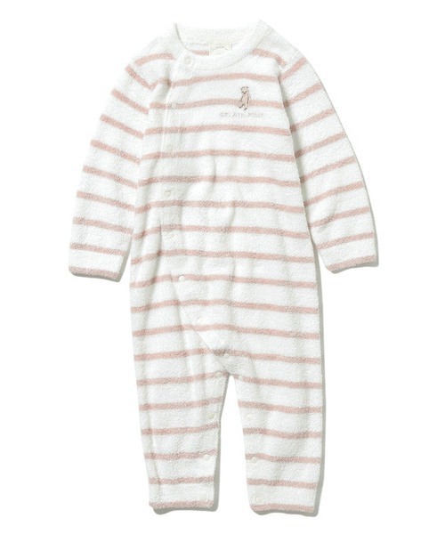 ベビー服 【BABY】’スムーズィー’ベア刺繍ボーダー baby ロンパース ベビー服 【BABY】’スムーズィー’ベア刺繍ボーダー baby ロンパース