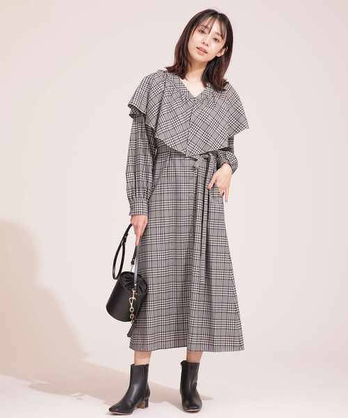 ネック ワンピース THE IRON/RUFFLED PLAID ONE PIECE ZOZOTOWN PayPayモール店 - 通販 - PayPayモール たときの