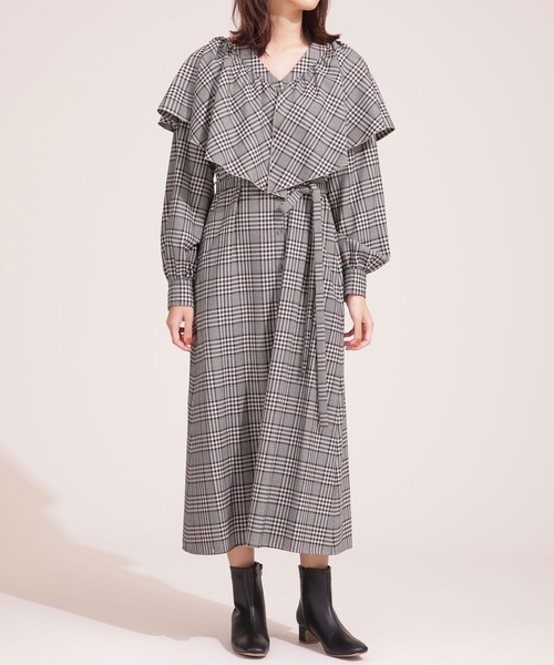 ネック ワンピース THE IRON/RUFFLED PLAID ONE PIECE ZOZOTOWN PayPayモール店 - 通販 - PayPayモール たときの