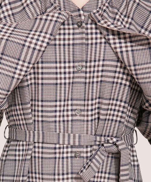 ネック ワンピース THE IRON/RUFFLED PLAID ONE PIECE ZOZOTOWN PayPayモール店 - 通販 - PayPayモール たときの