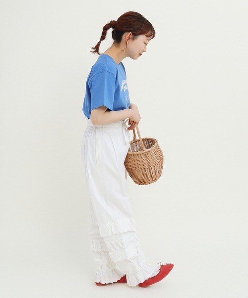 Dot&Stripes CHILD WOMAN フリルパンツ Dot＆Stripes CHILD WOMAN パンツ ブロード レースピンタック