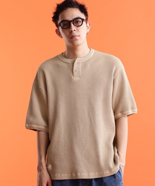 Schott ショット 2パック ヘンリーネック 半袖Tシャツ 2枚セット Schott/ショット/2PACK HENLEY NECK T-SHIRT/2パック ヘンリー