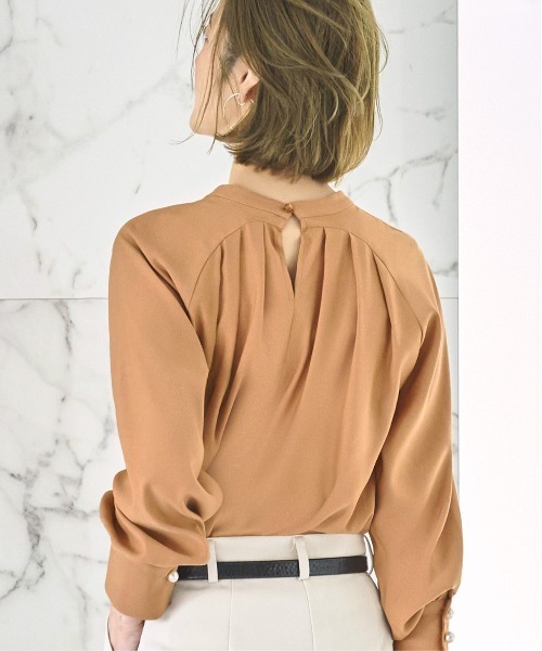 RUIRUE BOUTIQUE ブラウス シャツ 洗える ストレッチ
