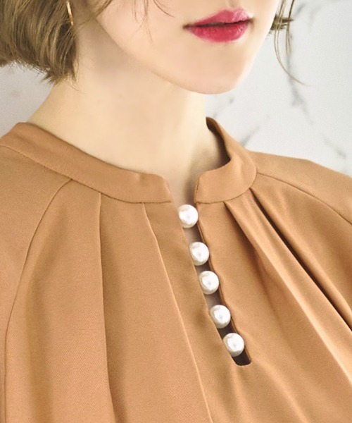 RUIRUE BOUTIQUE ブラウス シャツ 洗える ストレッチ