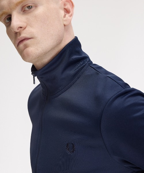 FRED PERRY トラックジャケット ネイビー L FRED PERRY フレッドペリー ローレルリーステープ トラック