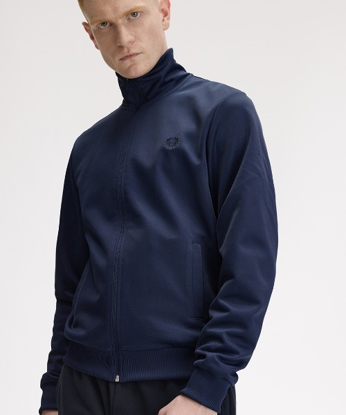 FRED PERRY トラックジャケット ネイビー L FRED PERRY トラックジャケット ネイビー