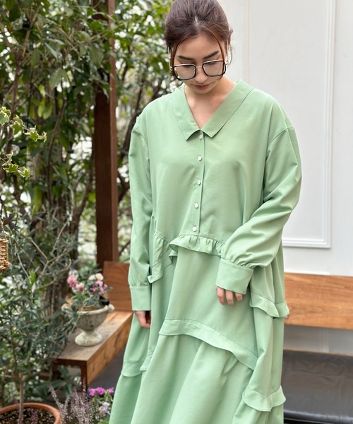 avie - avieフリルカットソー AVIE ブラウス シャツ オフショルダーフリルトップス レディース