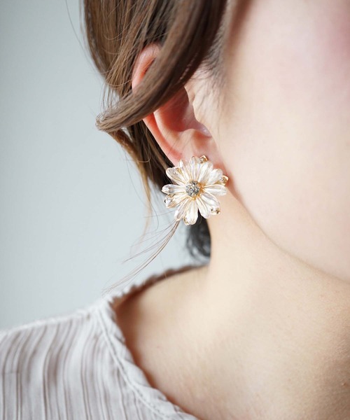 CERCA ピアス jolie minette/フラワー ビジュー レディース : ZOZOTOWN