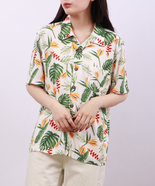 Ace（エース） ブラウス シャツ アロハシャツ 半袖 レディース メンズ