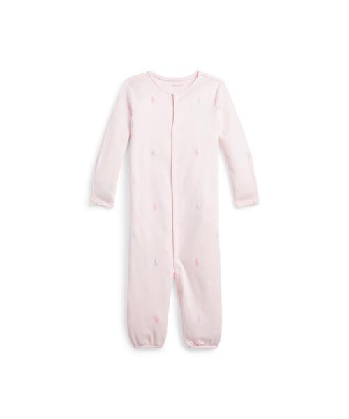 ベビー服 オールオーバー ポニー コンバーチブル ガウン カバーオール 
