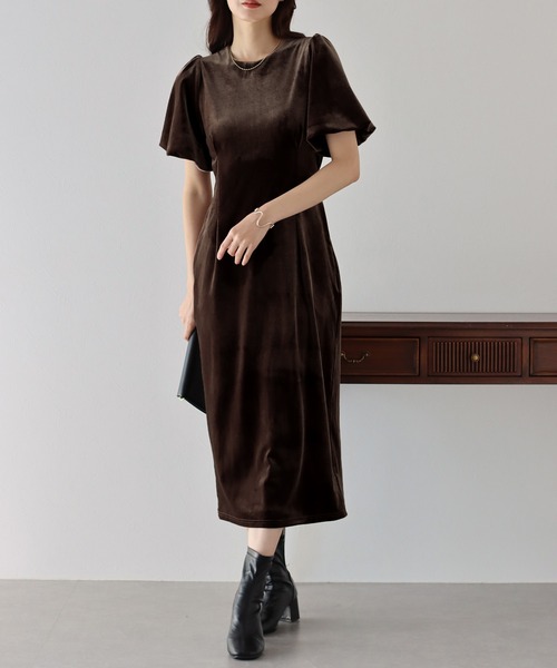 BLUEEAST（ブルーイースト） ドレス バルーンスリーブジャガード