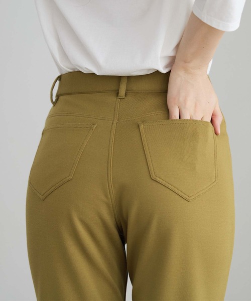 BELLUNA パンツ 防風ストレッチ素材ストレートパンツ股下73cm