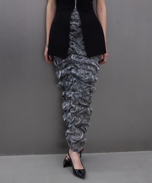JOSE MOON スカート ARIMATSUSHIBORI” SKIRT GLOSSY/アリマツ