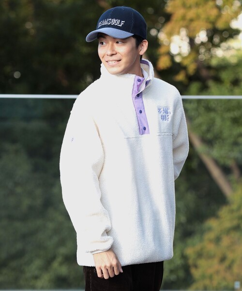 スウェット BEAMS GOLF ORANGE LABEL / ボア スナッププルオーバー BEAMS GOLF ORANGE LABEL ボア