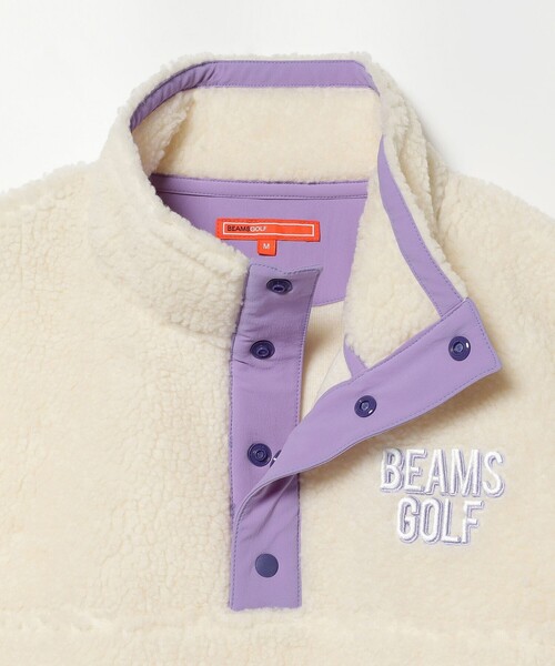 スウェット BEAMS GOLF ORANGE LABEL / ボア スナッププルオーバー BEAMS GOLF ORANGE LABEL ボア
