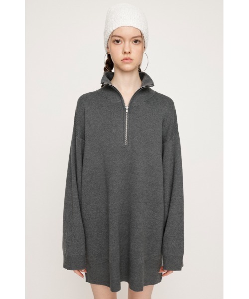 SLY ワンピース HALF ZIP H/N LOOSELY OP ハーフジップ