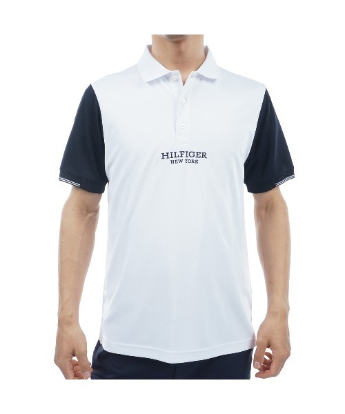 定価13,750円［トミー ヒルフィガー ゴルフ]メンズ カラー半袖ポロシャツ TOMMY HILFIGER GOLF（トミー ヒルフィガー ゴルフ） ポロシャツ 半袖