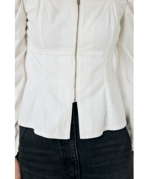 ブラウス シャツ WHT DENIM BUSTIER ブラウス レディース MOUSSY ブラウス シャツ WHT DENIM BUSTIER レディース