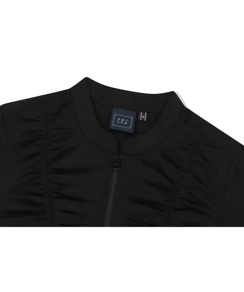A'GEM/9 × .kom 「ROMANTIC CROWN/ロマンティック クラウン」 SHIRRING COTTON ZIP UP/シャーリングン ROMANTIC CROWN A'GEM/9 × .kom 「ROMANTIC CROWN