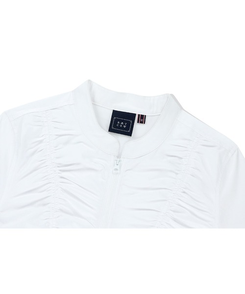 A'GEM/9 × .kom 「ROMANTIC CROWN/ロマンティック クラウン」 SHIRRING COTTON ZIP UP/シャーリングン ROMANTIC CROWN A'GEM/9 × .kom 「ROMANTIC CROWN