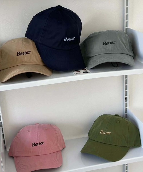 キャップ 帽子 Betterロゴ刺繍キャップ レディース : ZOZOTOWN