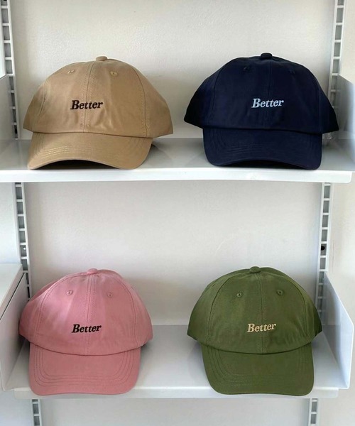 better goods キャップ キャップ 帽子 Betterロゴ刺繍キャップ レディース : ZOZOTOWN