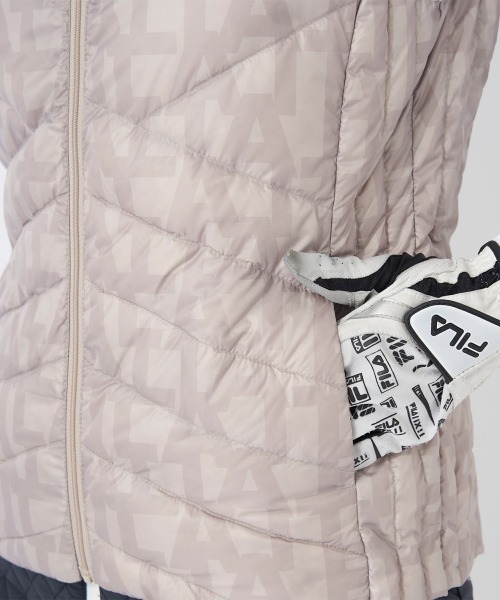 FILA GOLF ダウンベスト ベスト 撥水ハイブリッドダウンベスト