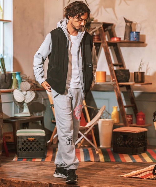 seventy seven ベスト ジレ mcg3510- fleece zip vest メンズ