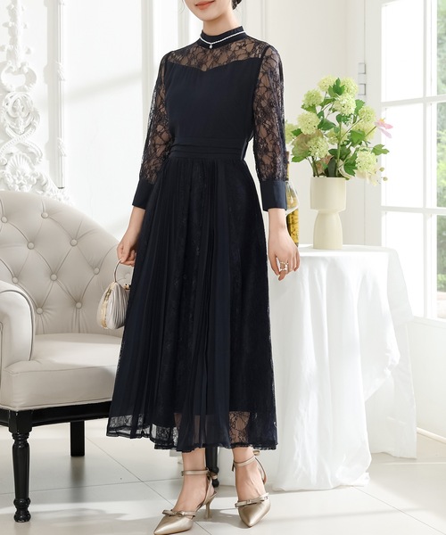 Lace Ladies（レースレディース） ドレス プチハイネック レース