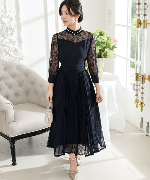 Lace Ladies（レースレディース） ドレス プチハイネック レース