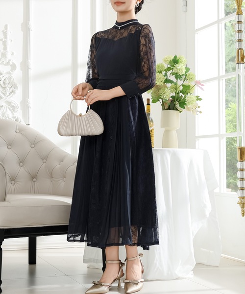 Lace Ladies（レースレディース） ドレス プチハイネック レース