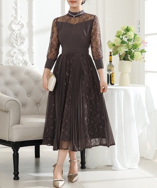 Lace Ladies（レースレディース） ドレス プチハイネック レース