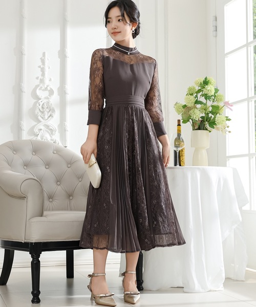 Lace Ladies（レースレディース） ドレス プチハイネック レース