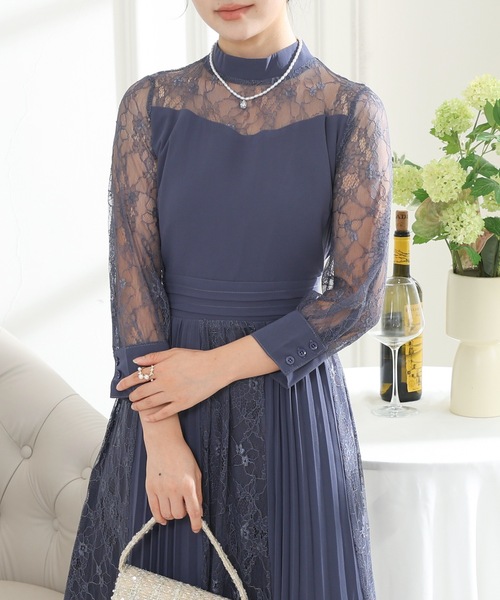Lace Ladies（レースレディース） ドレス プチハイネック レース