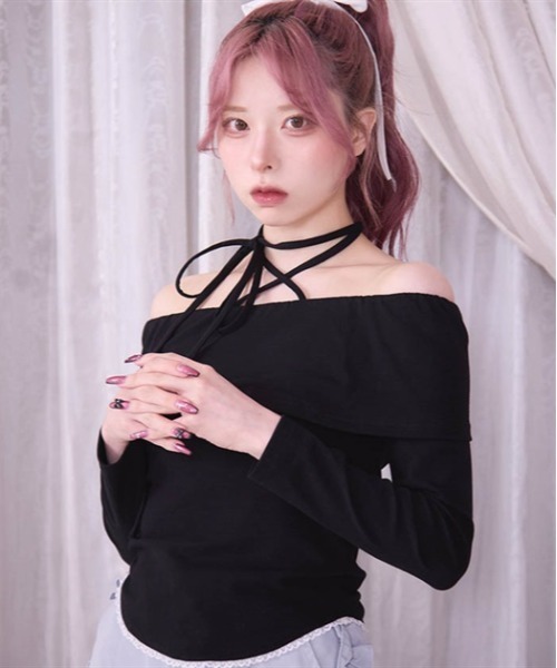 ®️ LaLaTulleAnella黒レース＋Ryuyu オフショル2点 楽天市場】オフショル風レースデザイントップス レディース 春